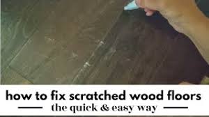 how to fix scratches on wood floors