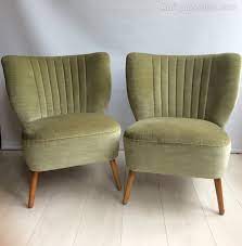 I particularly love this one in jade padua linen with an ombre effect. Antiques Atlas Pair Of Mid Century Cocktail Chairs