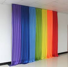 Create that magical party with this gorgeous rainbow foil fringe tassel curtain, use as an elegant entrance curtain or simply a beautiful backdrop for any rainbow theme party. New Ice Silk Rainbow Wedding Backdrop Colourful Wedding Background Party Decoration Free Shipping Decorative Decorative Decoration Partydecoration Wedding Party Aliexpress
