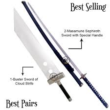The sephiroth masamune blade replica comes with a sheath. Cloud Strife Buster Sword Masamune Sephiroth S Sword