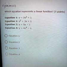 Linear Function 5 Points Equation