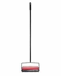 superior pick up carpet sweeper red