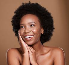 skincare and african woman
