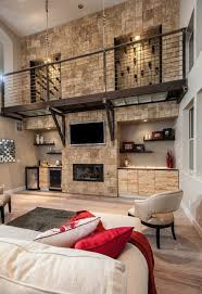 sleek living room with mini bar and