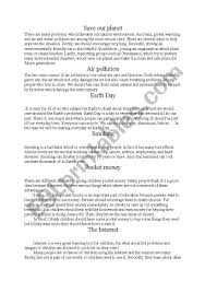 save our planet earth essays reality tv business plan essay on share bazar