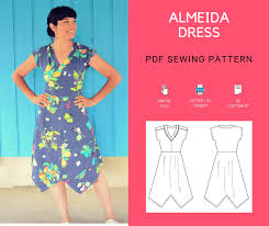 Pleather is great for special occasions! Almeida Dress Pdf Sewing Pattern