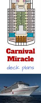 carnival miracle deck plans cruise radio