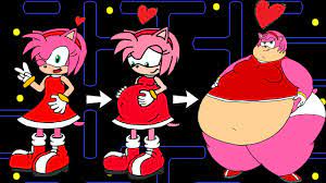 Oh no! Amy As FAT (Sonic LOVE Amy)| Pacman Stop Motion Game - YouTube