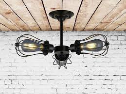 3 5 Heads Cage Pendant Light Industrial