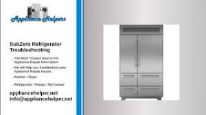 To clear the error code and reset your refrigerator: Subzero Refrigerator Troubleshooting Appliance Helpers