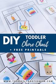 Diy Toddler Chore Chart Plus Free Printable The Deeply