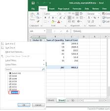 Ms Excel 2016 Hide Blanks In A Pivot Table