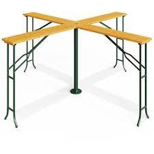 folding wooden garden table with