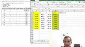 using excel to create truth tables