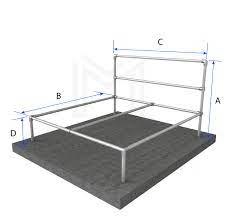 king size bed basic frame modular
