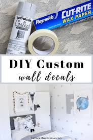 Diy Custom Wall Decals With Spray Paint