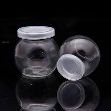china glass jars glass puddding jar