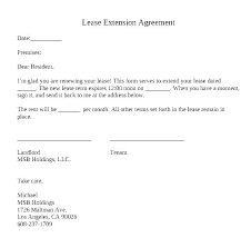A Contract Extension Letter Template For Lease Renewal