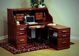 Mini roll top desk solid oak wood 32x 24x 44 small writing or laptop desk burnished walnut finish small desk for home office, kitchen, bedroom, living room, den great bill paying desk. Looking At Oak Roll Top Desks The Office Furniture Depot
