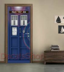 Dr Who Tardis Box 3d Door Wrap Skin
