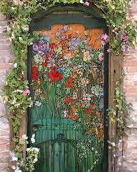 Fantastic Folk Art Painted Doors