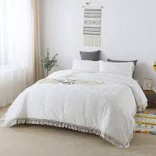 White Bedding Set Quilt With Pillowcases