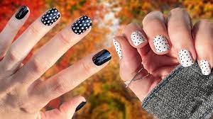 polka dot nails are coming back for