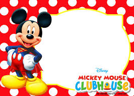 Blank Mickey Mouse Invitations