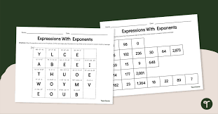 Expressions With Exponents Cut And