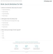 President wanted to reschedule thanksgiving to accommodate christmas shopping? Birds Quiz Worksheet For Kids Study Com