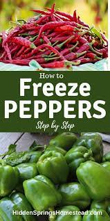 how to freeze peppers hidden springs