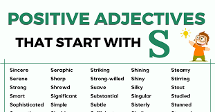 positive adjectives that start with s