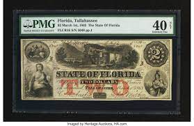 Check spelling or type a new query. Tallahassee Fl State Of Florida 2 Mar 1 1863 Cr 18 Lot 18684 Heritage Auctions