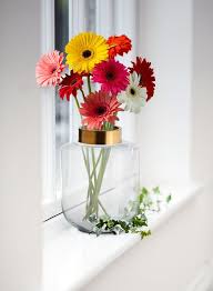 Ball Vase With Gold Rim In 3 Sizes