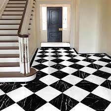 black polished marble tile 12x12x3 8