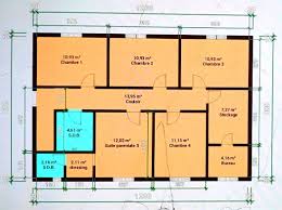plan maison avec 7 chambres dont 3
