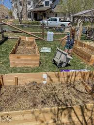 how to fill a raised garden bed and