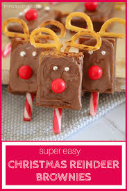 This one is fast, cheap and stinkin' cute. Super Easy Christmas Reindeer Brownies Bake Play Smile