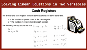 solving linear equations in two