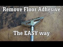 how to remove carpet vinyl adhesive