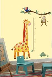 Jungle Animal Growth Chart Decal Great For Decorating And
