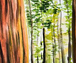 Sequoia Painting Redwood Original