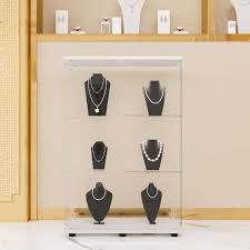 Shelves Glass Display Storage Cabinet