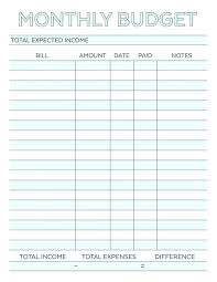Printable Monthly Budget Planner Download Them Or Print