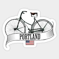 portland oregon american flag bicycle