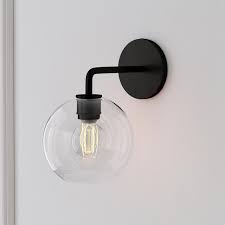 Sculptural Glass Globe Wall Sconce