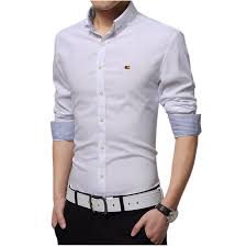 Us 9 87 Mens Dress Shirts Slim Fit Fashion Long Sleeve Shirt High Quality Casual Size M 4xl White Yellow Green Gray Light Blue Red Pink In Dress