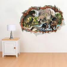 Dinosaurs In The River 3d Wall Sticker