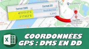 COMMENT CONVERTIR DES COORDONNÉES GPS DEGRÉS MINUTES SECONDES (DMS) EN DEGRÉS  DÉCIMAUX (DD) EXCEL - Excel formation