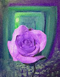 Thank you so much for supporting. Purple Rose In Green And Purple Photograph By Corinne Carroll